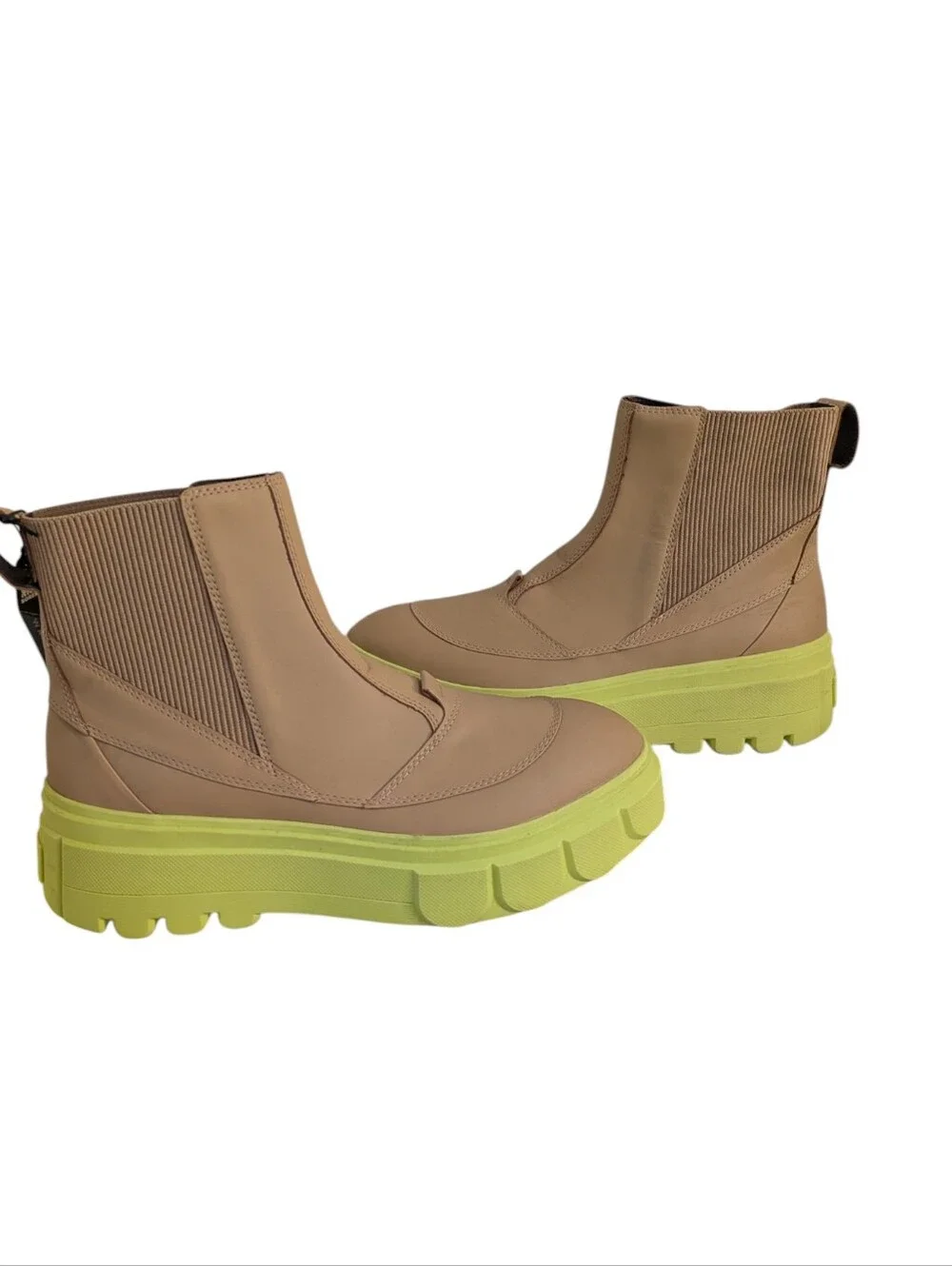 SOREL CARIBOU X Waterproof Platform Women’s Chelsea Boot | Canoe/Tippet .Size 12